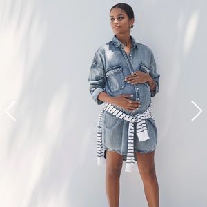 Legoe Heritage oversized blue denim maternity dress size « 1 »